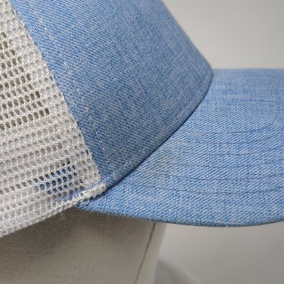 Idaho The Heartbeat Brand Snapback Trucker Hat Blue One Size Mesh Back 6 Panel - Picture 6 of 10